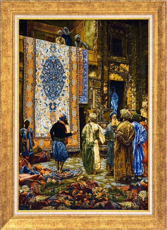 Halı Tüccarı El Dokuma Tablosu