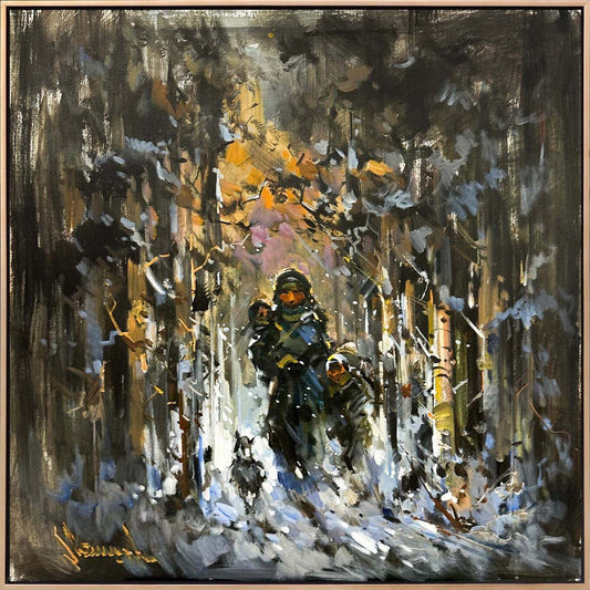 Kış Masalı Yağlı Boya Tablosu