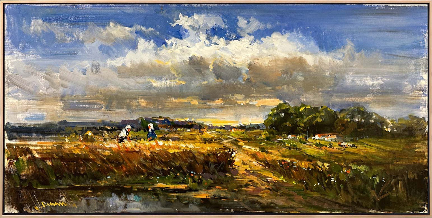 Ekin Biçen Eller Yağlı Boya Tablosu