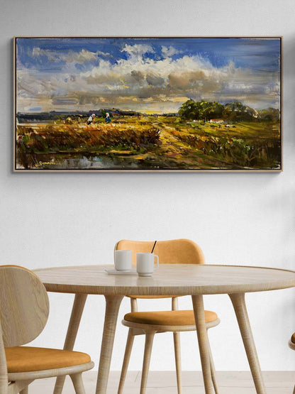 Ekin Biçen Eller Yağlı Boya Tablosu