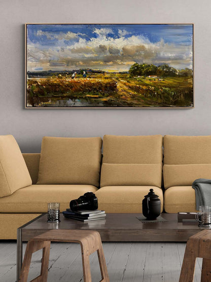 Ekin Biçen Eller Yağlı Boya Tablosu