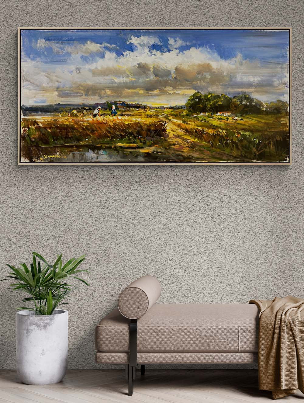 Ekin Biçen Eller Yağlı Boya Tablosu