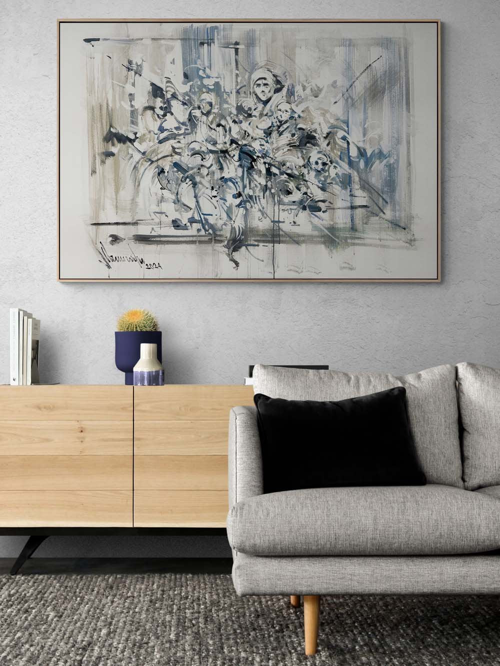 Düşlerin Geometrisi Yağlı Boya Tablosu