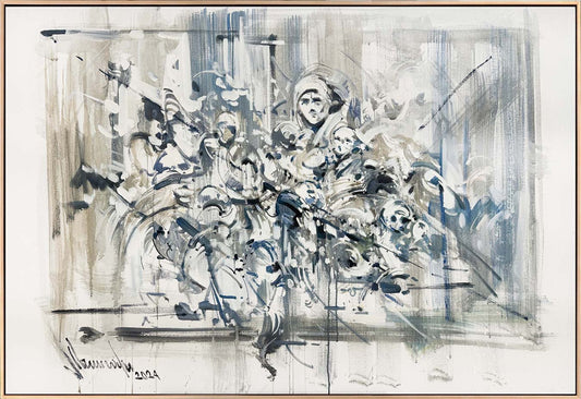 Düşlerin Geometrisi Yağlı Boya Tablosu