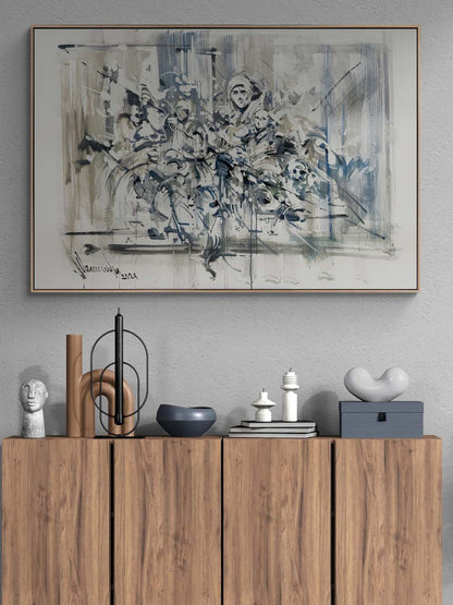 Düşlerin Geometrisi Yağlı Boya Tablosu