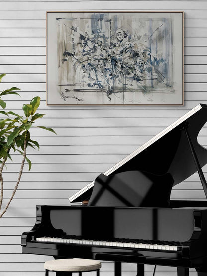 Düşlerin Geometrisi Yağlı Boya Tablosu