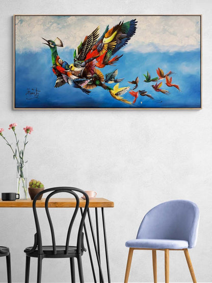 Efsanevi Simurg Yağlı Boya Tablosu