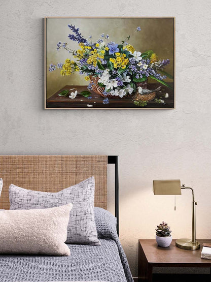 Sepette Bahar Rüyası Yağlı Boya Tablosu