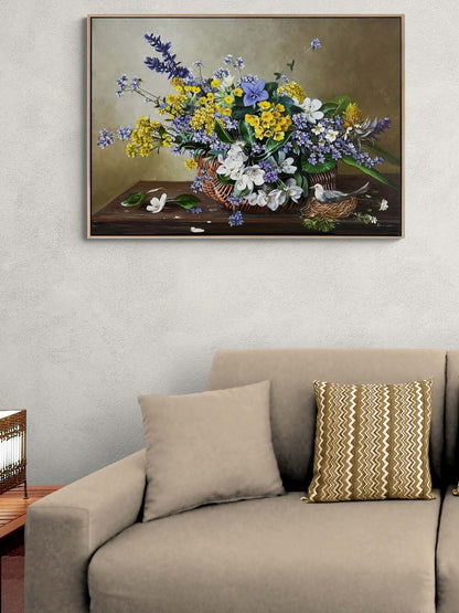 Sepette Bahar Rüyası Yağlı Boya Tablosu