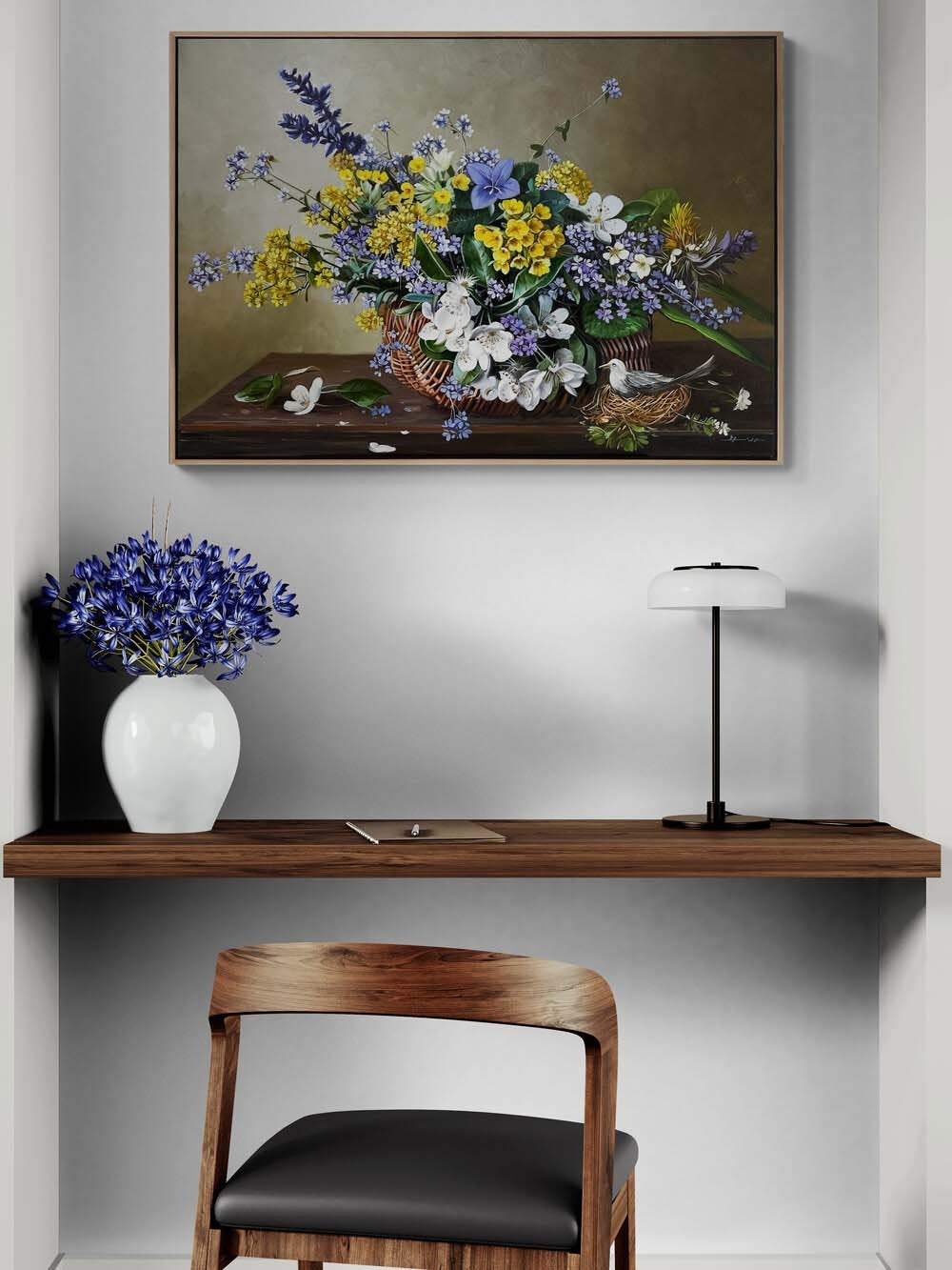 Sepette Bahar Rüyası Yağlı Boya Tablosu