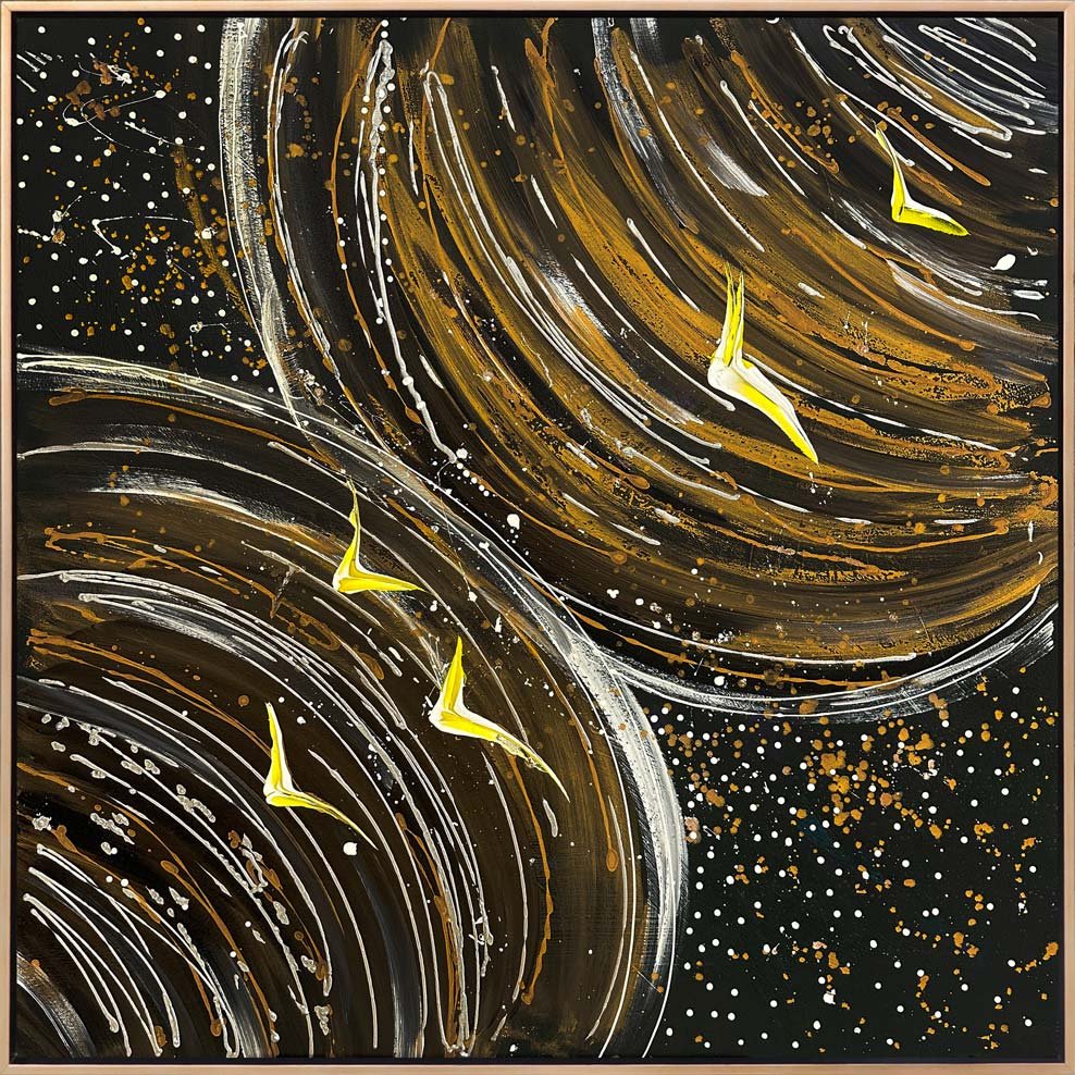 Gölgenin Kanatları Yağlı Boya Tablosu