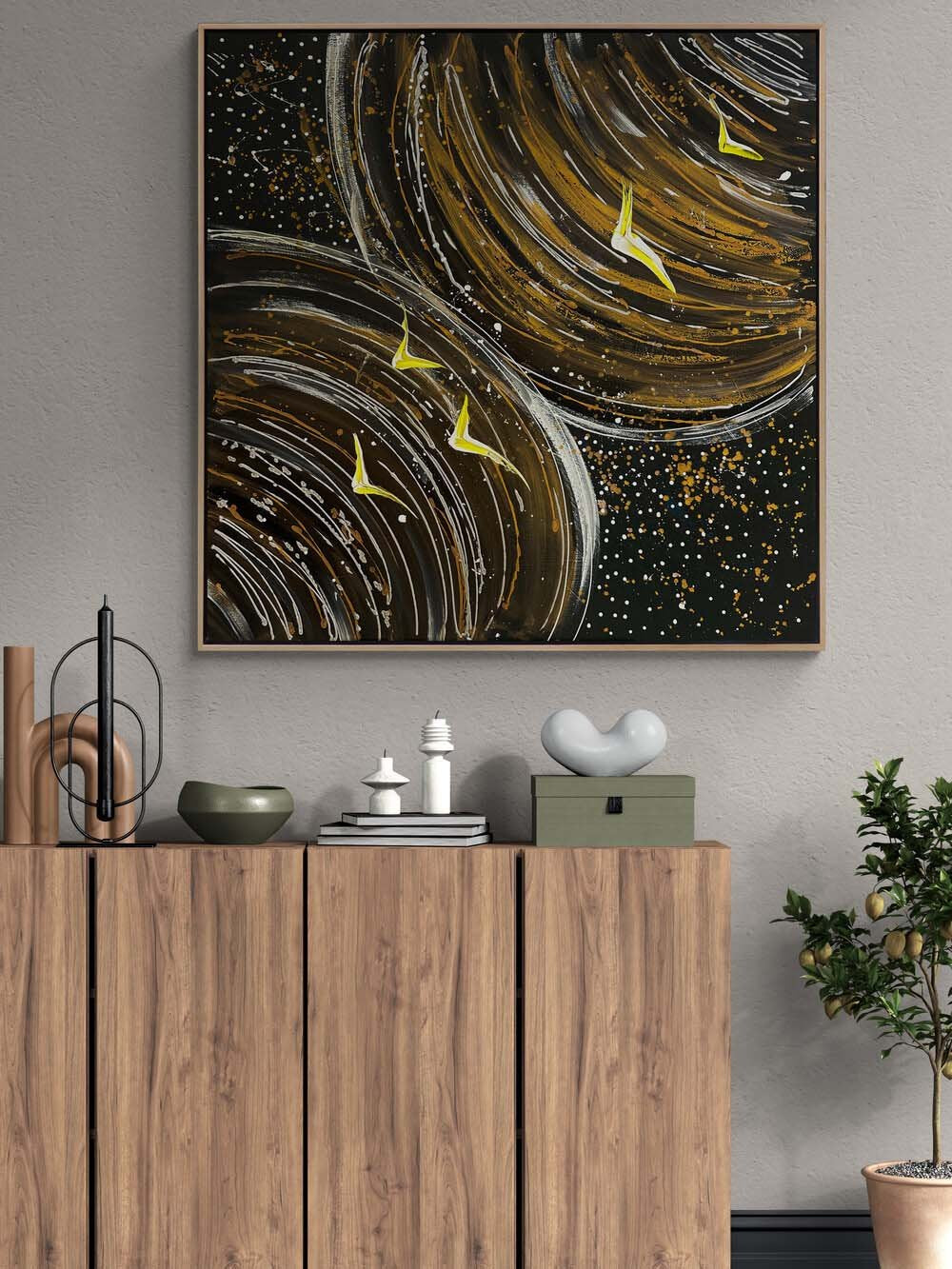 Gölgenin Kanatları Yağlı Boya Tablosu