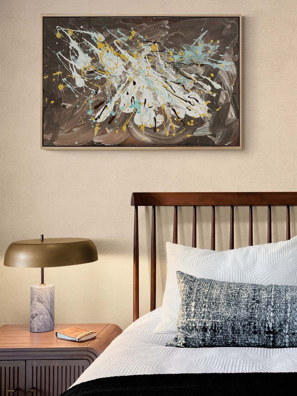 Sessiz Yansımalar Yağlı Boya Tablosu