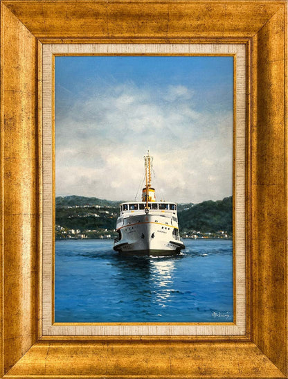 Karşıyaka Vapuru Yağlı Boya Tablosu