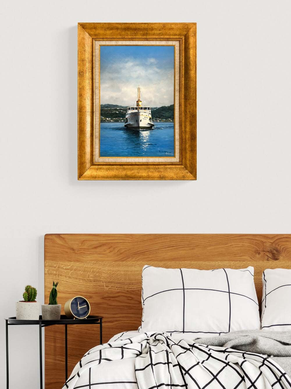 Karşıyaka Vapuru Yağlı Boya Tablosu