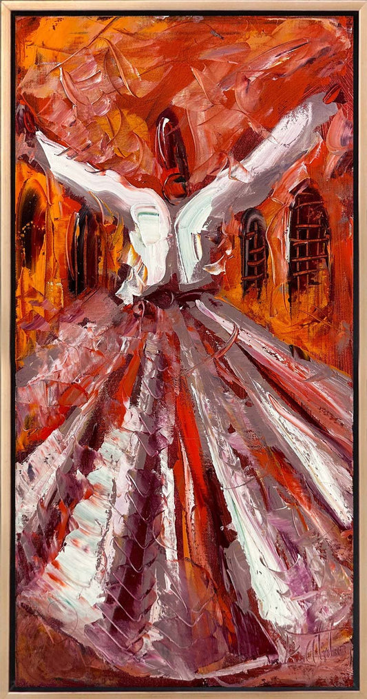 Dervişin Sessizliği Yağlı Boya Tablosu