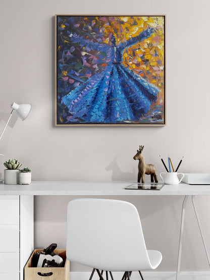 Semazenlerin Ruhu Yağlı Boya Tablosu