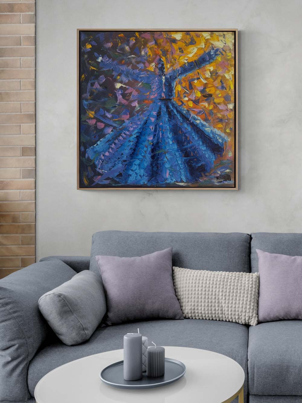 Semazenlerin Ruhu Yağlı Boya Tablosu