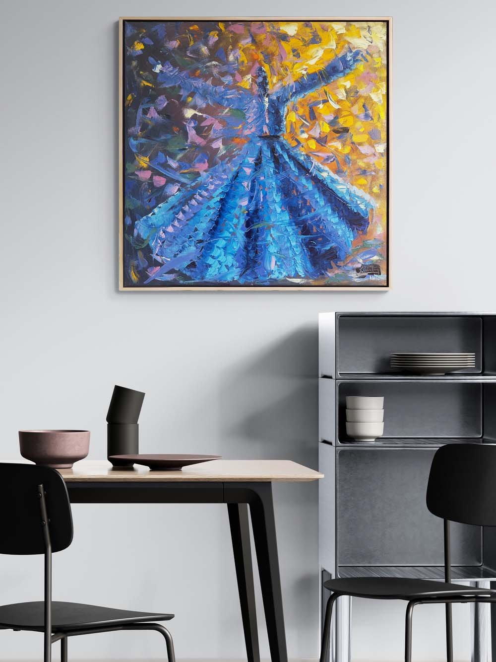 Semazenlerin Ruhu Yağlı Boya Tablosu