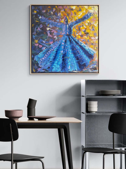 Semazenlerin Ruhu Yağlı Boya Tablosu