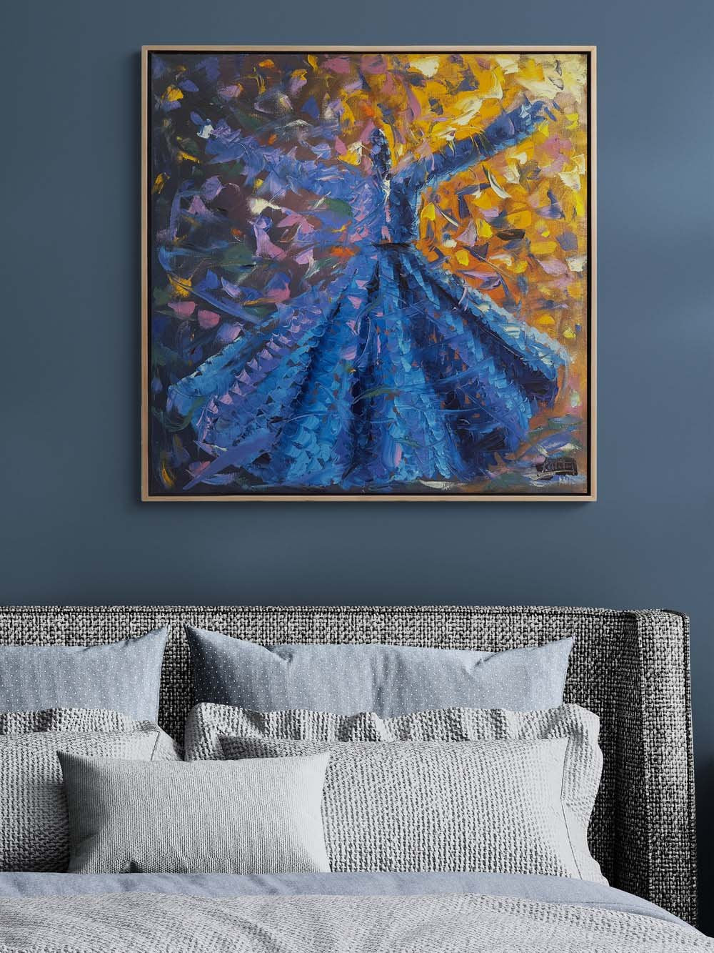 Semazenlerin Ruhu Yağlı Boya Tablosu