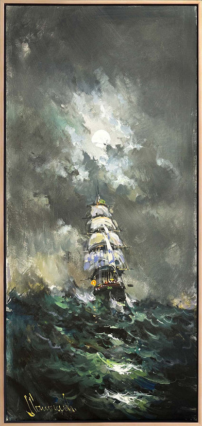 Denizlerin Gürültüsü Yağlı Boya Tablosu