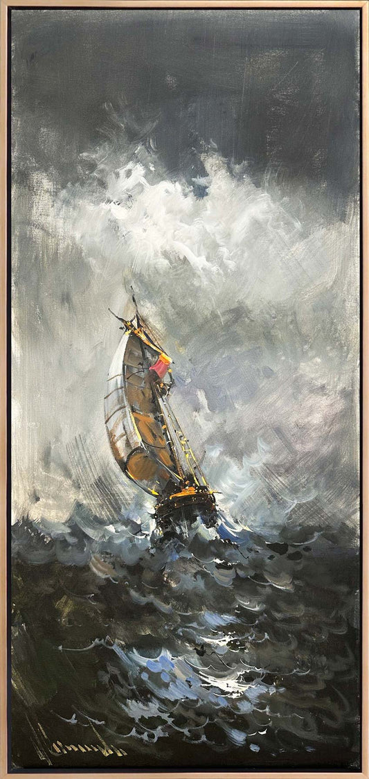 Karanlık Ufuklar Yağlı Boya Tablosu