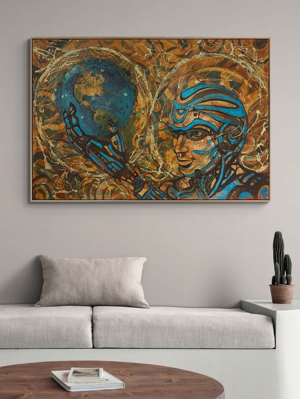 Mekanik Devrim Yağlı Boya Tablosu