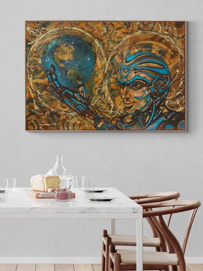 Mekanik Devrim Yağlı Boya Tablosu