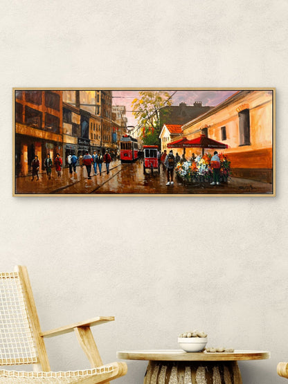 Beyoğlu'nun Ruhu Yağlı Boya Tablosu Simurg Sanatevi