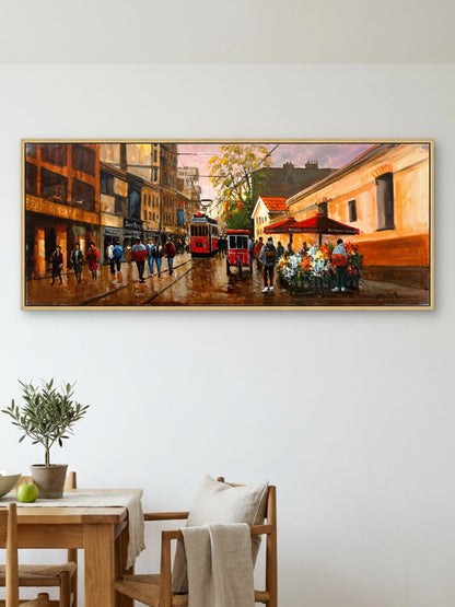 Beyoğlu'nun Ruhu Yağlı Boya Tablosu Simurg Sanatevi