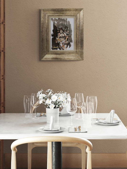 Kadın ve Yansımaları Yağlı Boya Tablosu