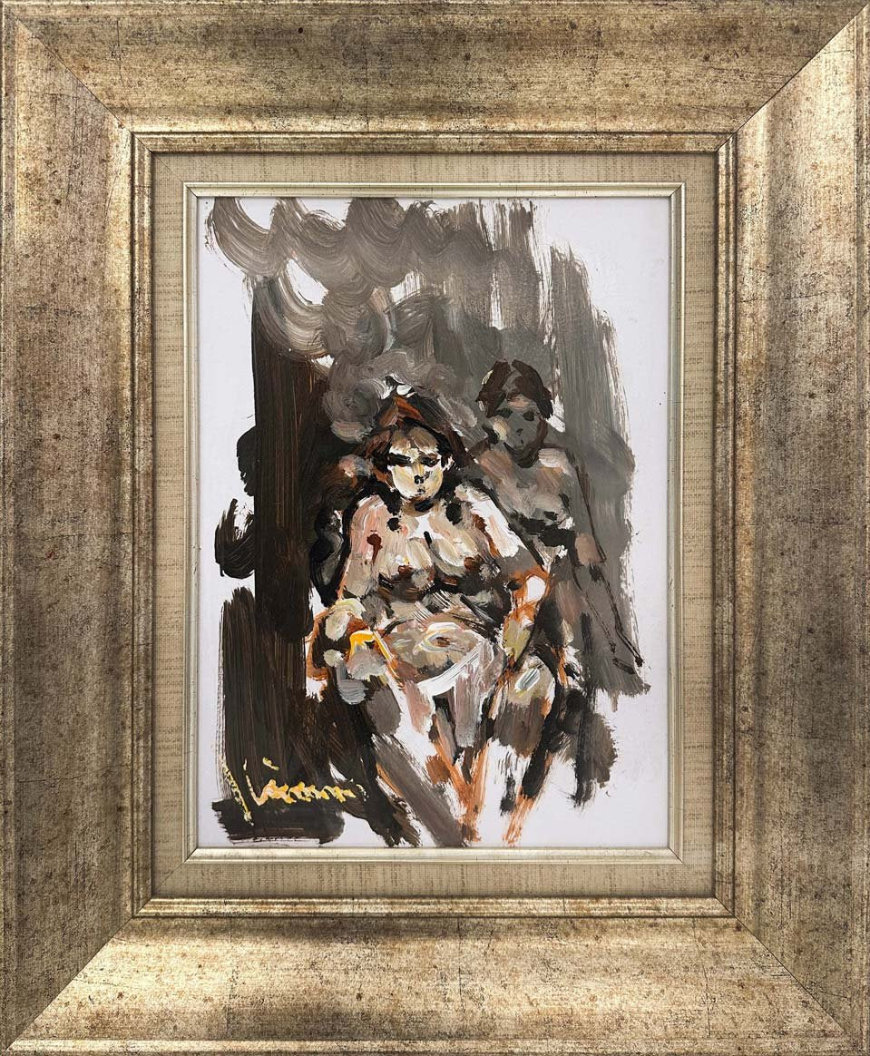 Kadın ve Yansımaları Yağlı Boya Tablosu