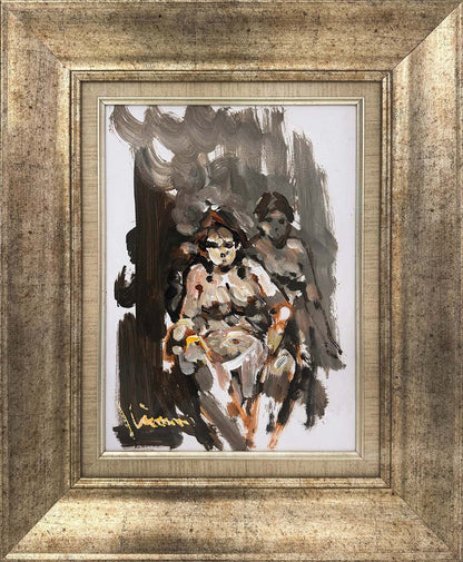 Kadın ve Yansımaları Yağlı Boya Tablosu