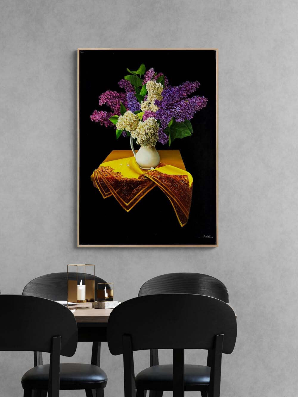 Leylakların Arasında Hatıra Yağlı Boya Tablosu