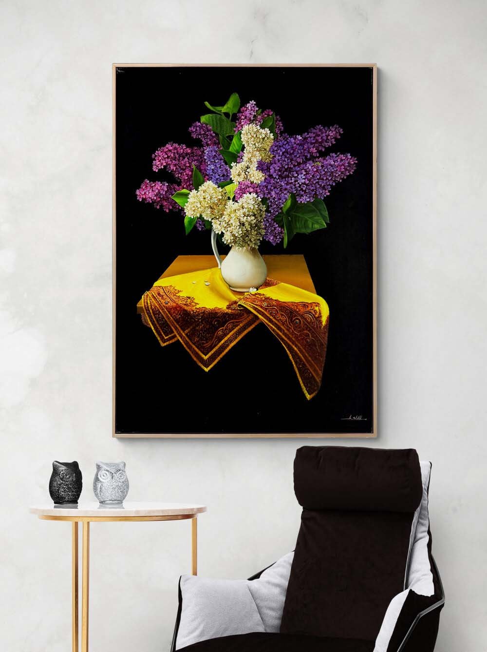 Leylakların Arasında Hatıra Yağlı Boya Tablosu