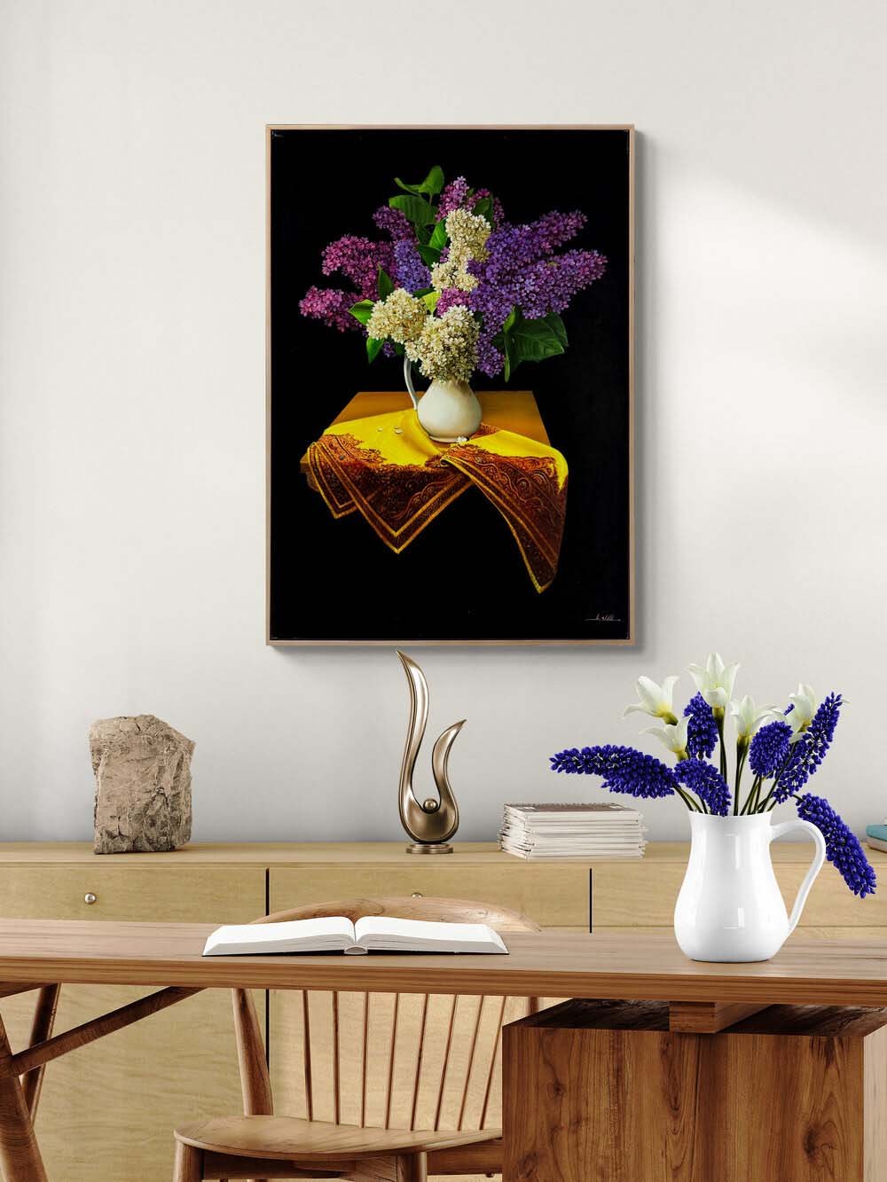 Leylakların Arasında Hatıra Yağlı Boya Tablosu