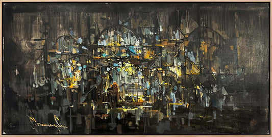 Zihin Haritası Yağlı Boya Tablosu