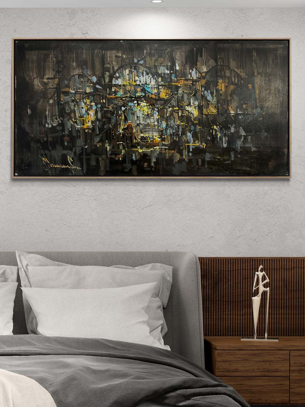 Zihin Haritası Yağlı Boya Tablosu