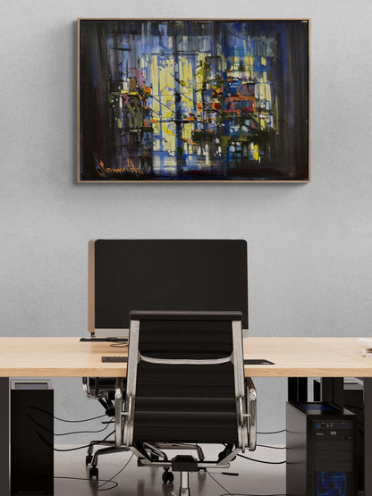 Karmaşanın Dinginliği Yağlı Boya Tablosu