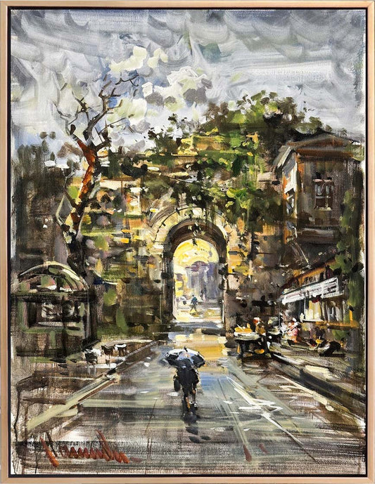 Geçmişe Açılan Kapılar Yağlı Boya Tablosu