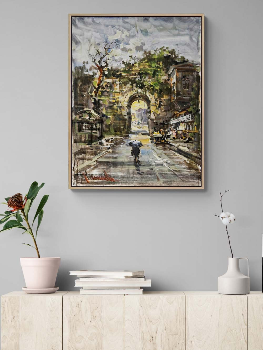 Geçmişe Açılan Kapılar Yağlı Boya Tablosu