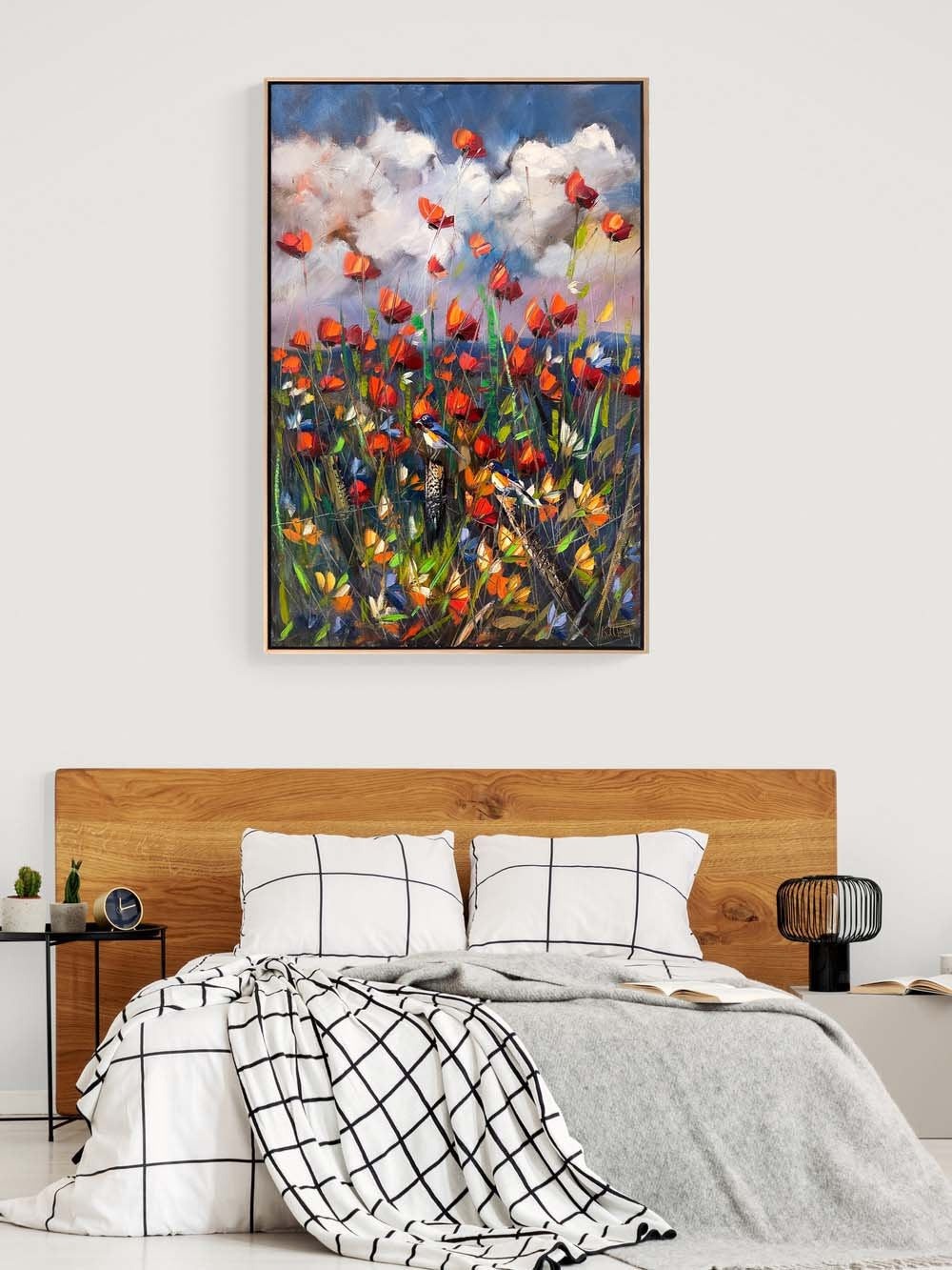 Gelinciklerin Bahar Şarkısı Yağlı Boya Tablosu