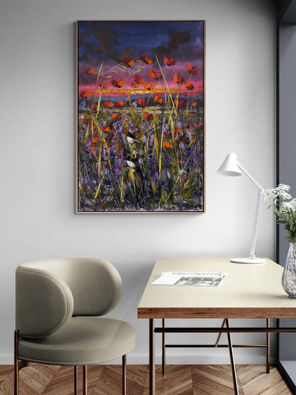 Gelinciklerin Gölgesinde Yağlı Boya Tablosu