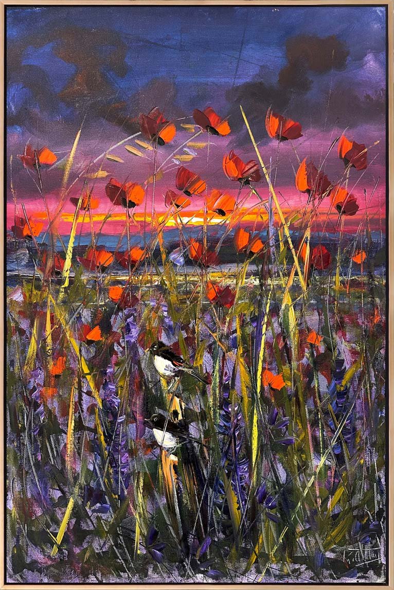 Gelinciklerin Gölgesinde Yağlı Boya Tablosu