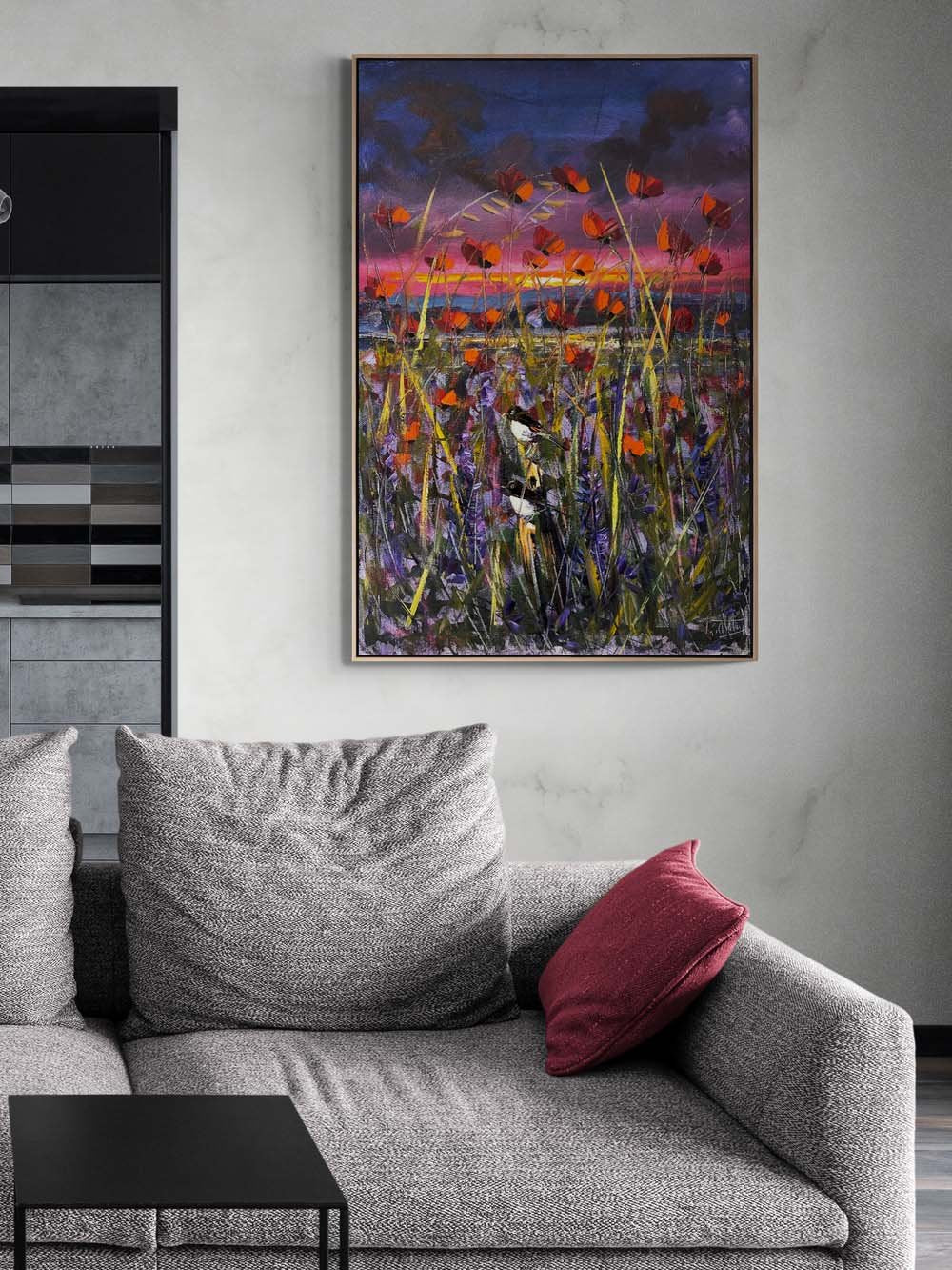 Gelinciklerin Gölgesinde Yağlı Boya Tablosu