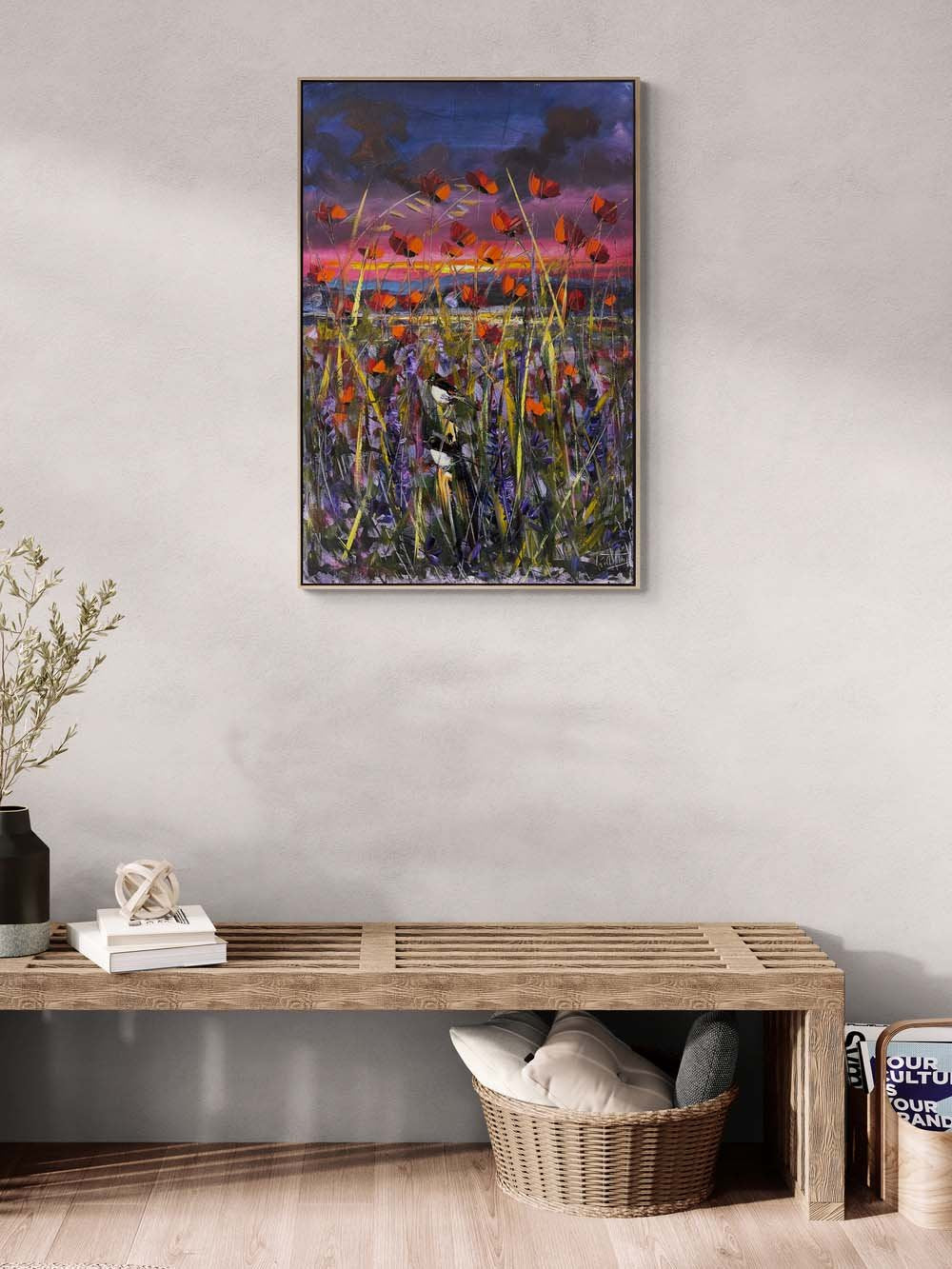 Gelinciklerin Gölgesinde Yağlı Boya Tablosu