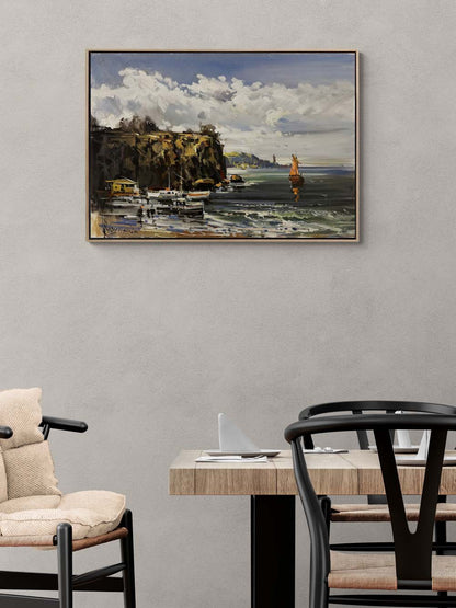 Dalgaların Fısıldadığı Hikayeler Yağlı Boya Tablosu