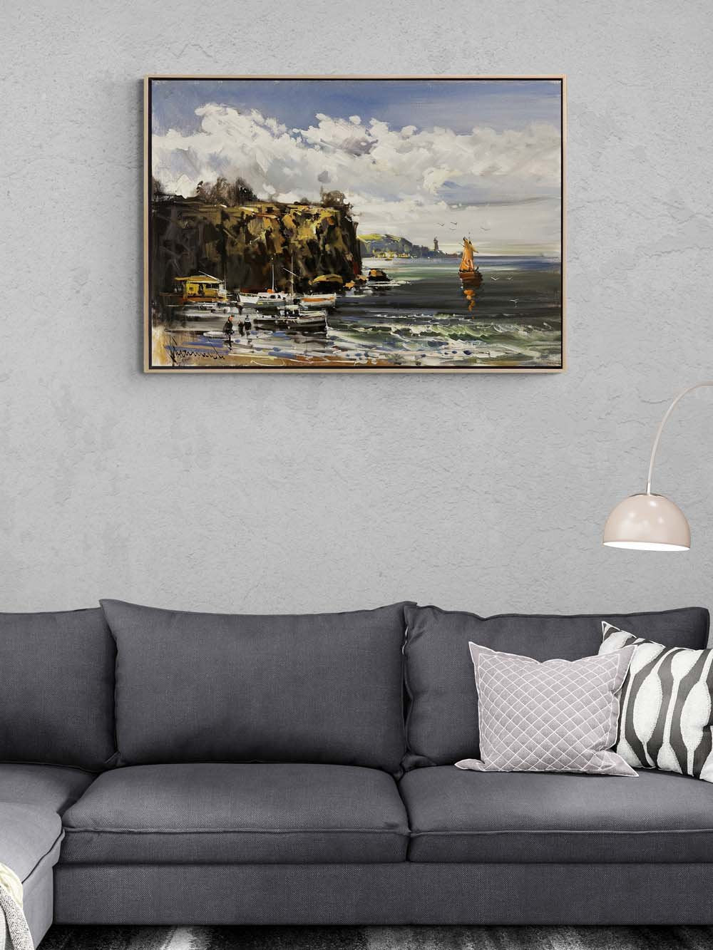 Dalgaların Fısıldadığı Hikayeler Yağlı Boya Tablosu