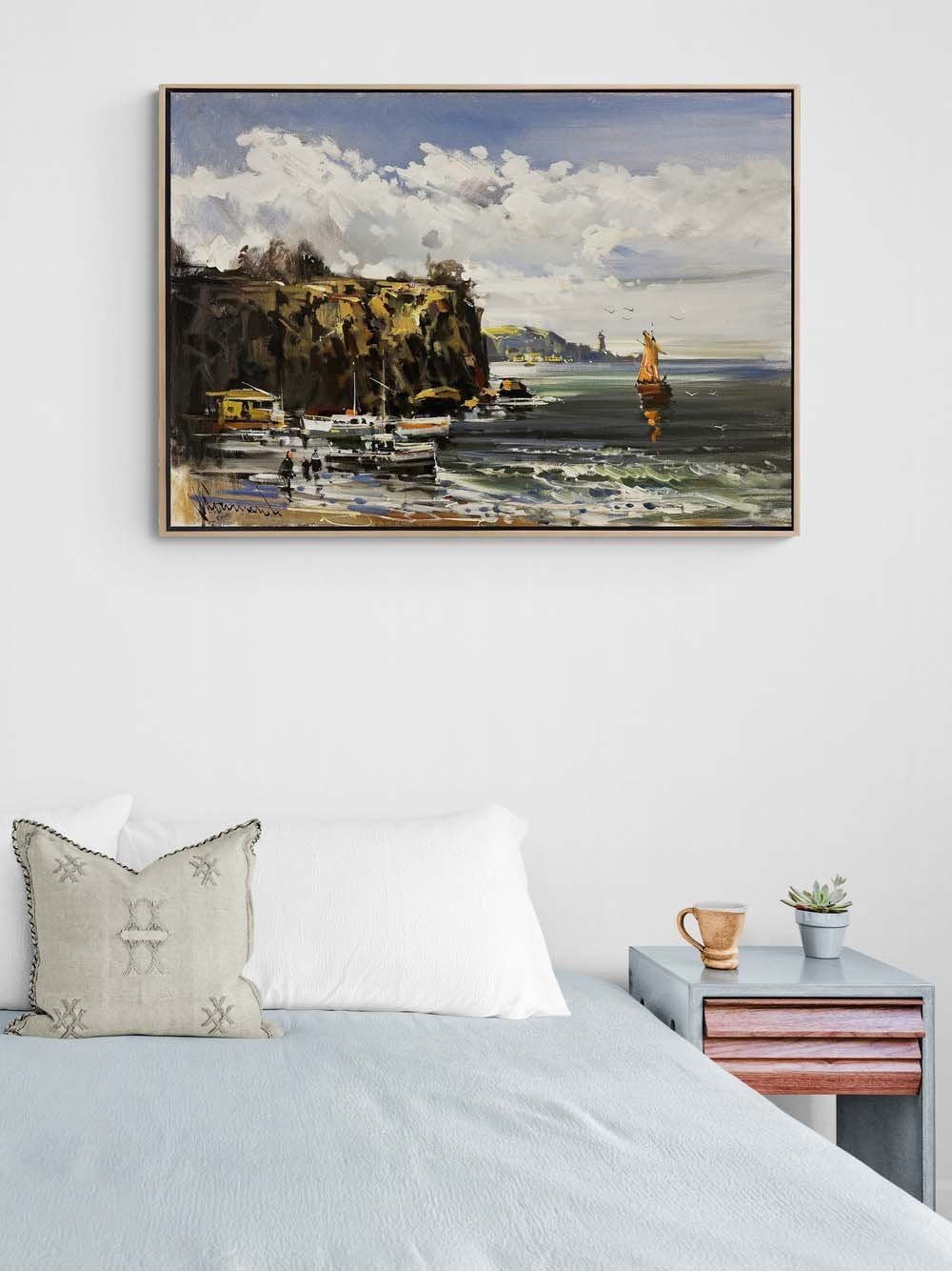 Dalgaların Fısıldadığı Hikayeler Yağlı Boya Tablosu